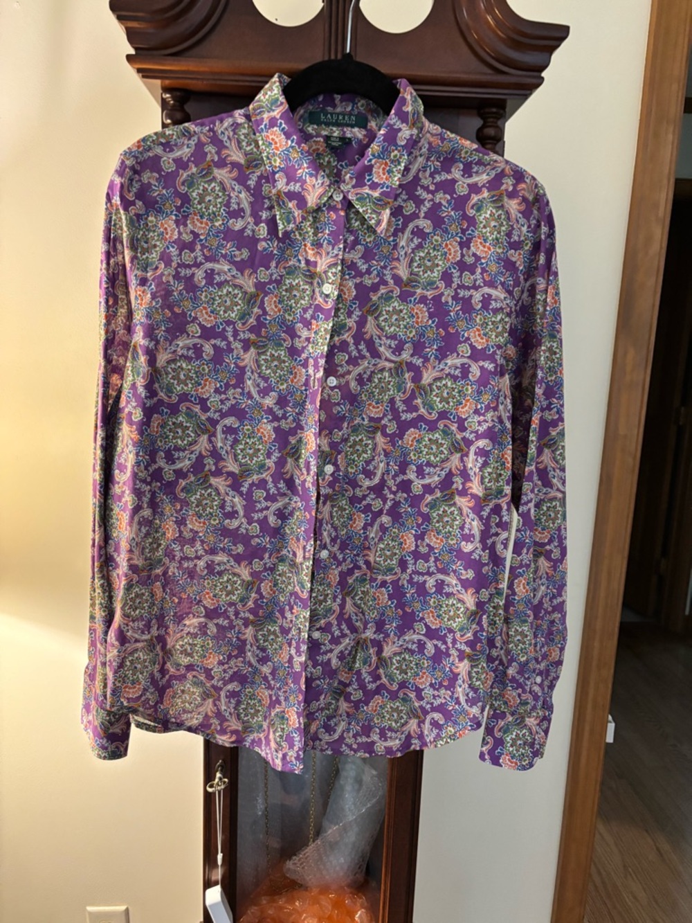 Ralph Lauren 🐎Paisley Blouse Y2K~Large